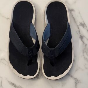 Olukai Navy Flip Flops